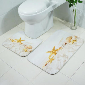 Toilet Carpet Mat Bathroom Water Absorption Pad Anti-Slip Doormat Rug