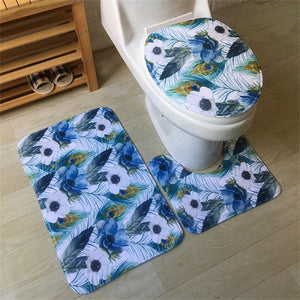 Non-Slip Suction Grip Bath Mat Bathroom Kitchen Carpet Doormats Decor